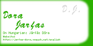 dora jarfas business card